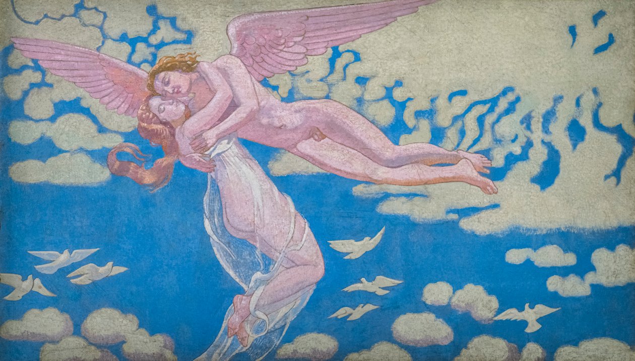 The Story of Psyche, Painel VII. O Cupido que leva a Psique até ao Céu de Maurice Denis