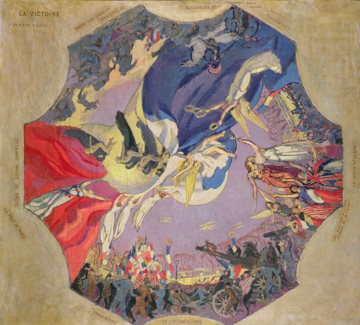 A Vitória de 1918 (óleo sobre tela) de Maurice Denis