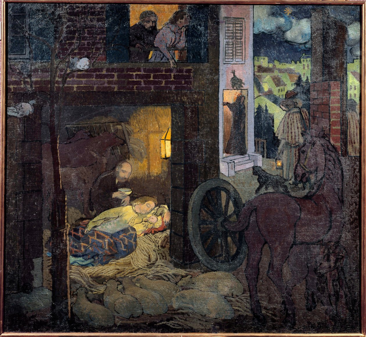 O presépio, século 20 (óleo sobre tela) de Maurice Denis