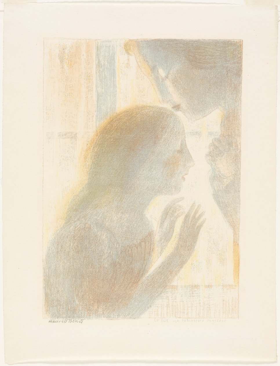 Crepúsculos têm a suavidade da pintura antiga, placa seis do amor de Maurice Denis