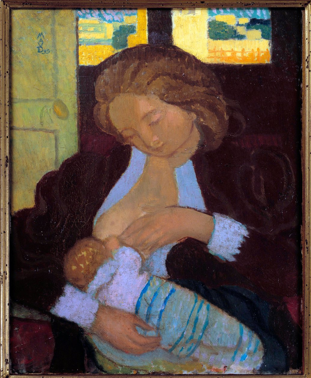Jovem mulher amamentando século 20 de Maurice Denis