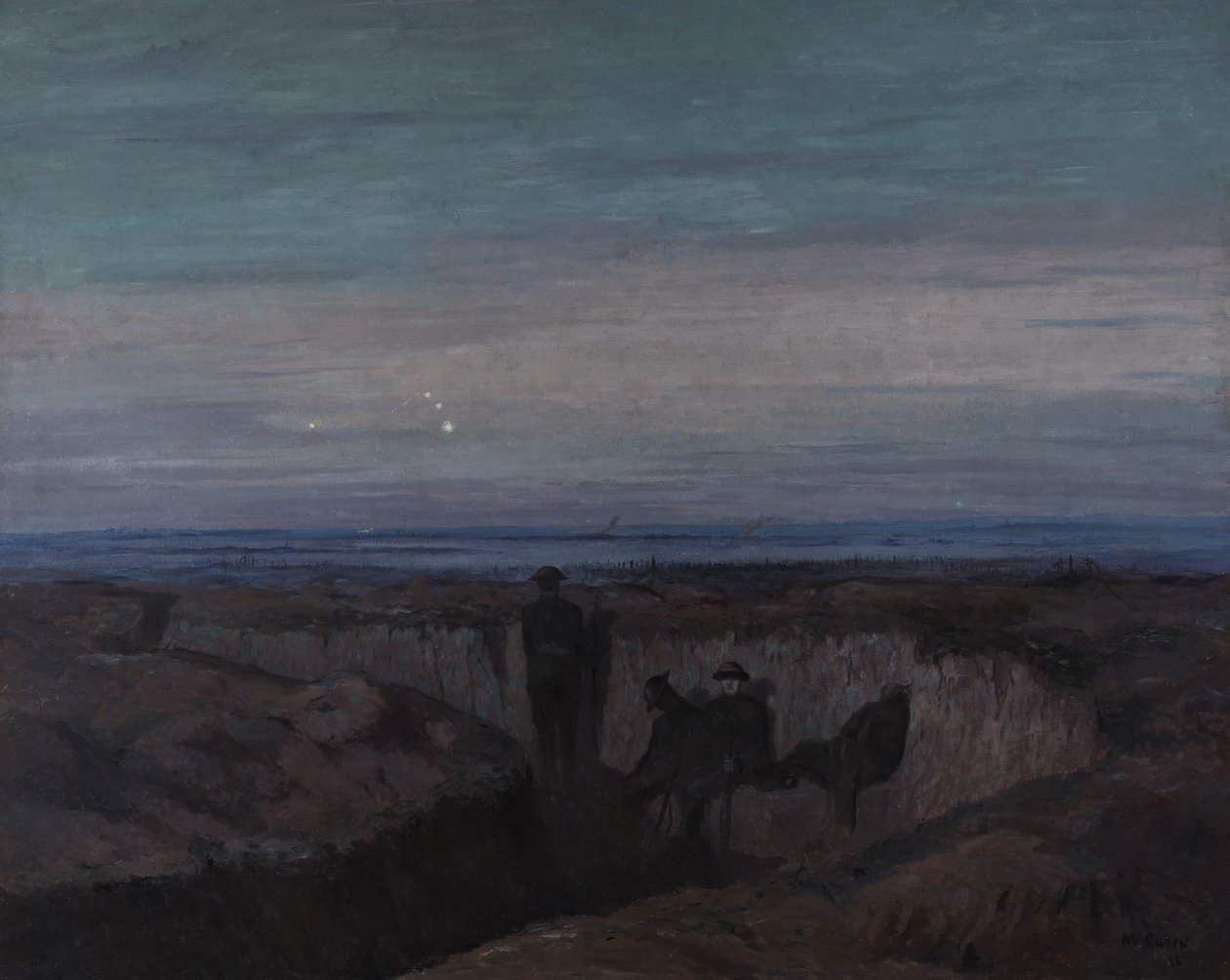 Amanhecer na Trincheira de Ouse, 1918 de Maurice Galbraith Cullen