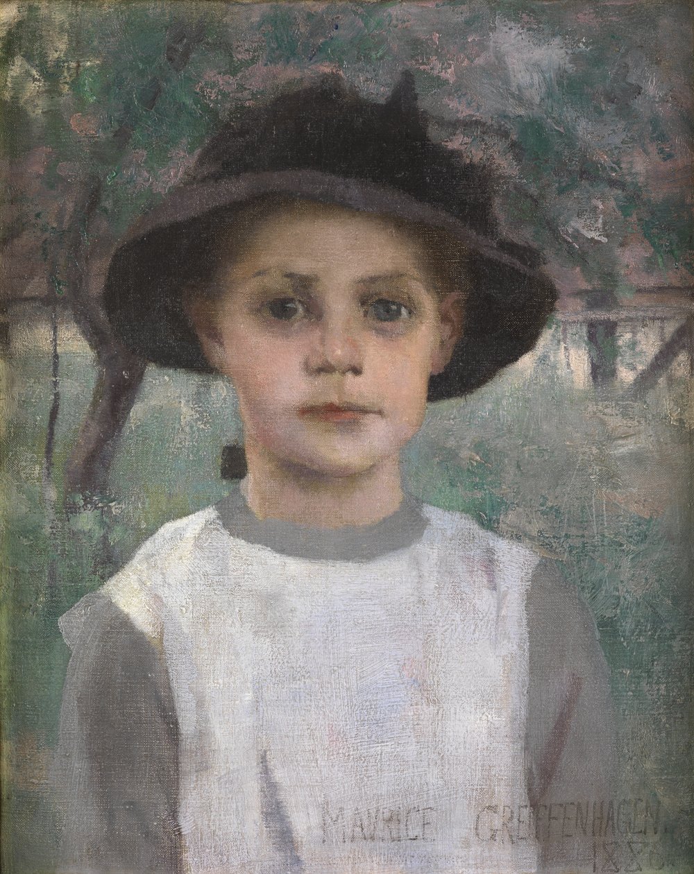 Uma jovem garota, 1886 de Maurice Greiffenhagen