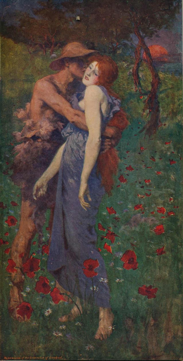 Um Idílio, 1891, c1915 de Maurice Greiffenhagen