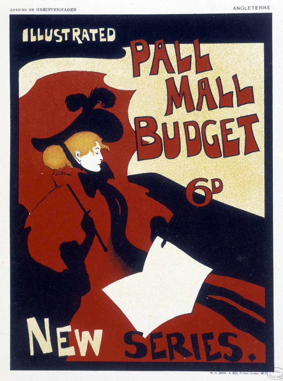 Poster para "Illustrated Pall Mall" (Centro Comercial Ilustrado) de Maurice Greiffenhagen