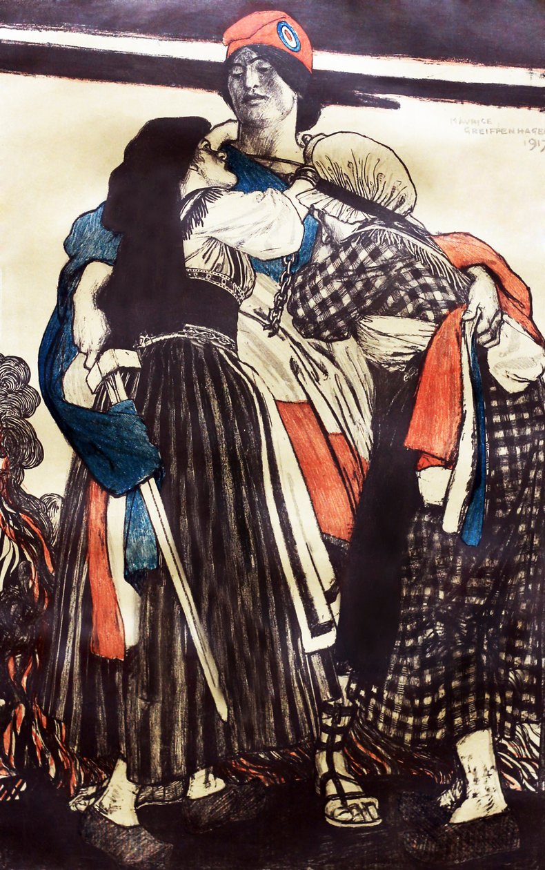 A restauração da Alsácia-Lorena por Maurice Greiffenhagen de Maurice Greiffenhagen