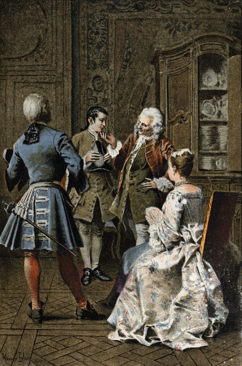 Chez monsieur de G. M. - in "Histoire de Manon Lescaut et du chevalier Des Grieux" de L