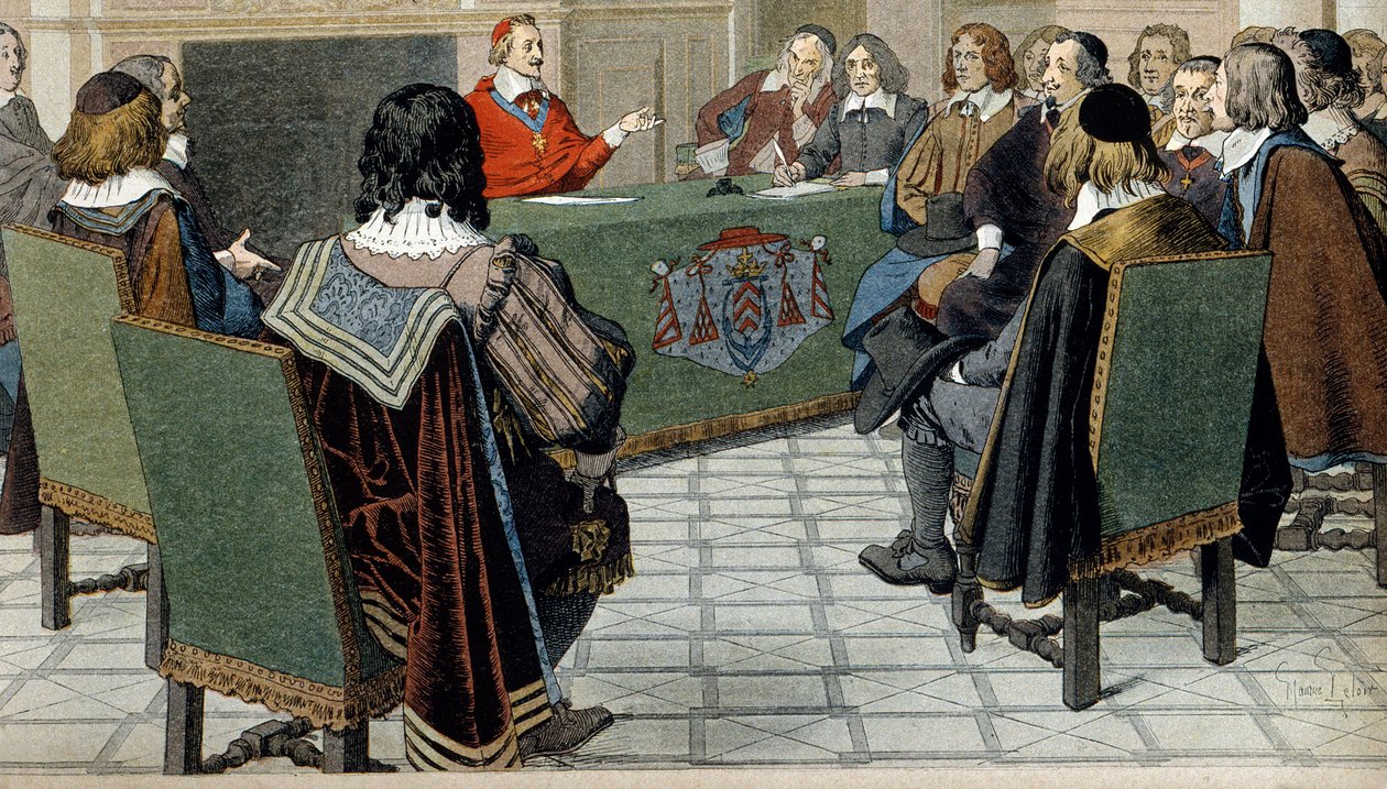 História da França: Cardeal Richelieu (Armand Jean du Plessis de Maurice Leloir