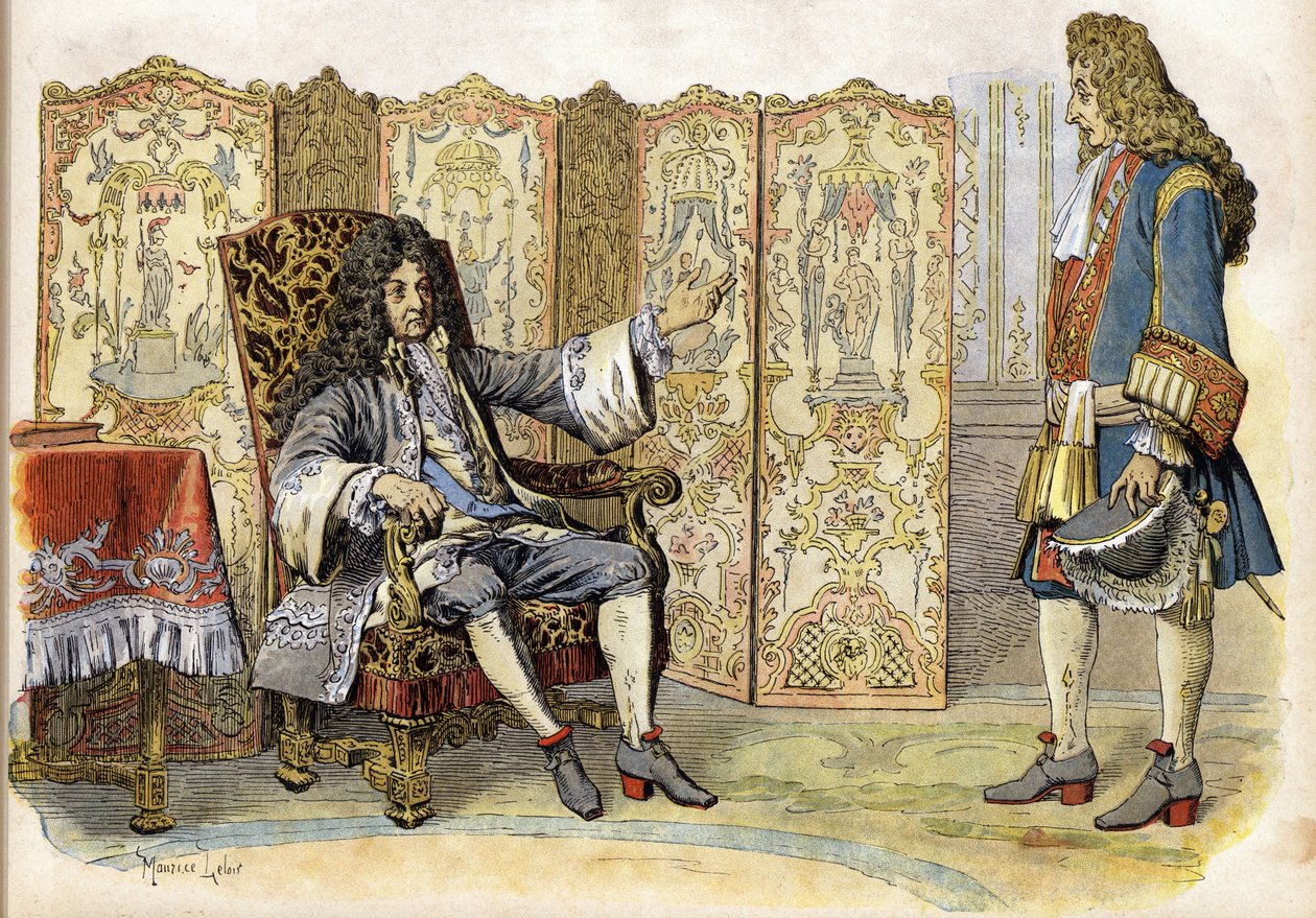 Em 1712, Luís XIV chamou o Rei Sol (Rei Sol ou Luís o Grande de Maurice Leloir