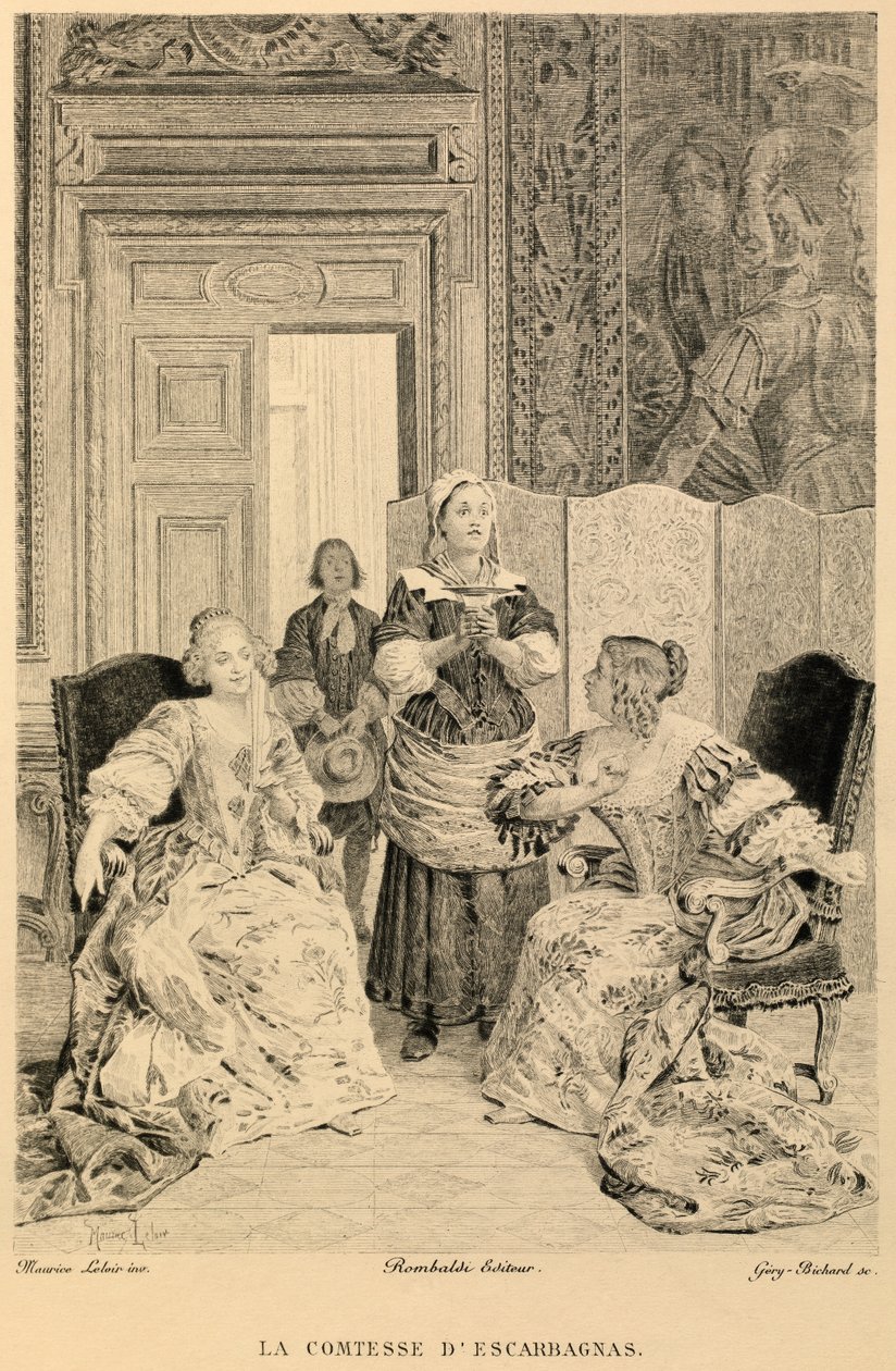 A Condessa de Escarbagnas de Molière de Maurice Leloir