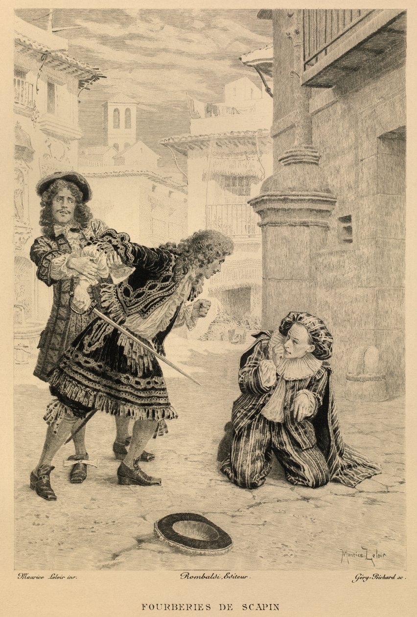 Les fourberies de Scapin, de Molière de Maurice Leloir