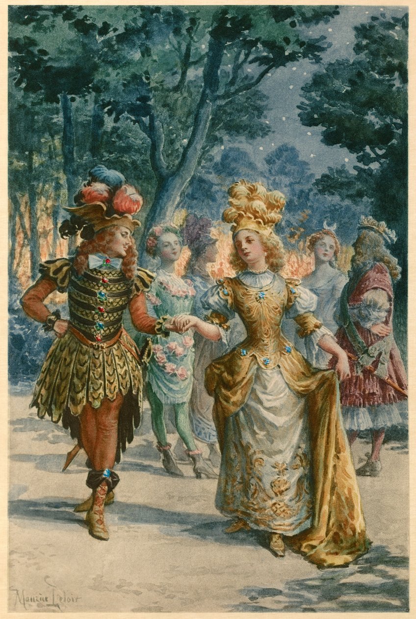 Os prazeres da ilha encantada (ilustração) de Maurice Leloir