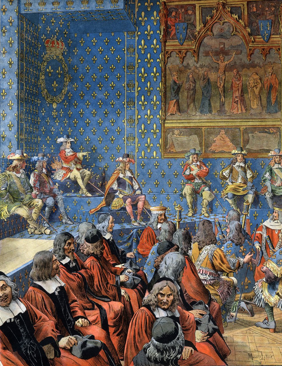 Luís XIV, conhecido como Le Roi-Soleil (Rei Soleil ou Luís o Grande de Maurice Leloir