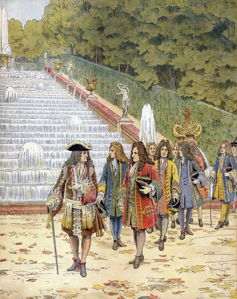 Luís XIV, conhecido como o Rei Sol (Rei Sol ou Luís o Grande de Maurice Leloir