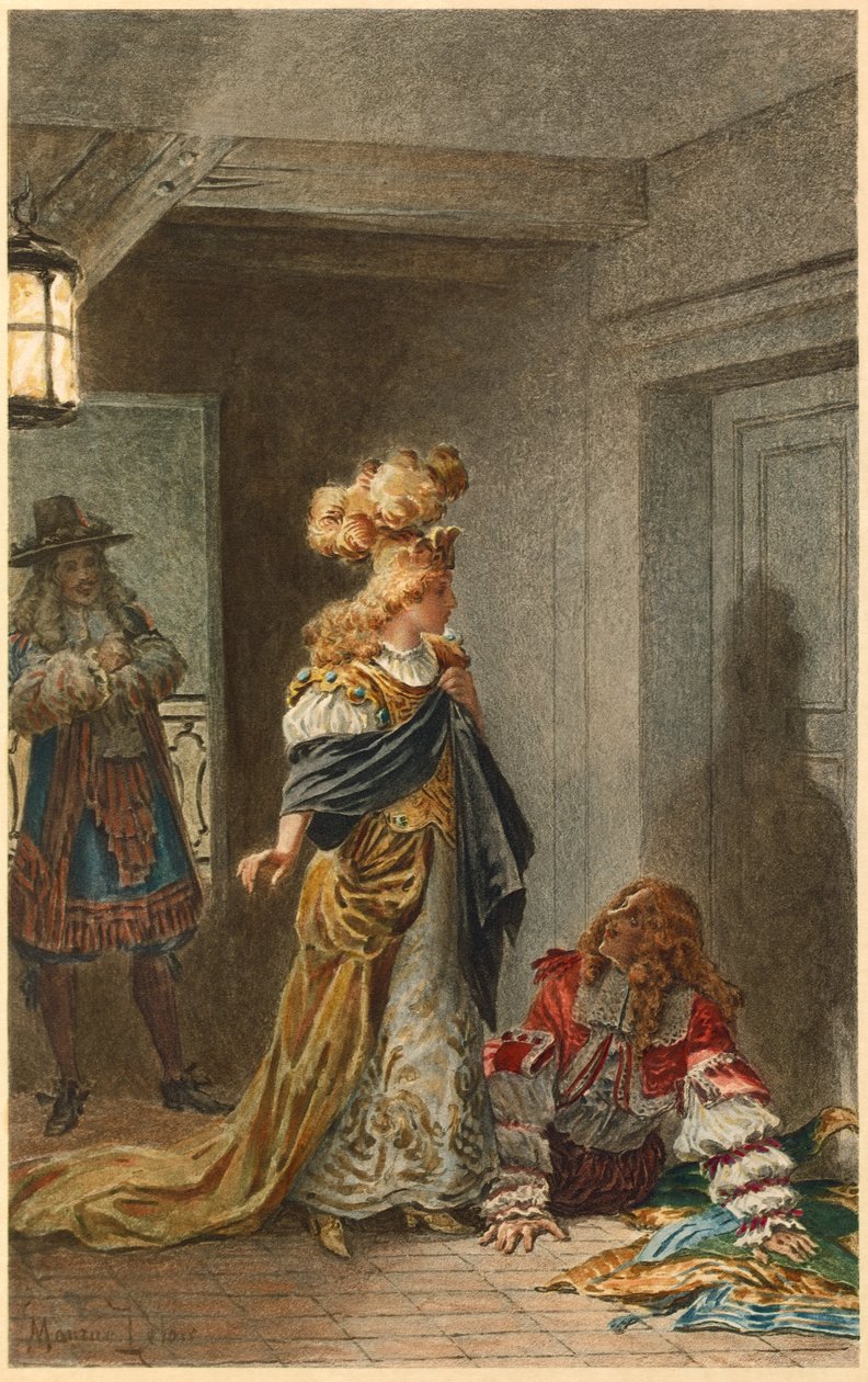 Madeleine Bejart em Psyche (ilustração) de Maurice Leloir
