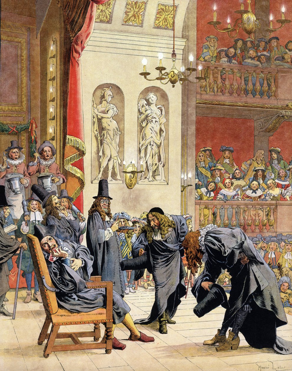 Moliere (Jean-Baptiste Poquelin de Maurice Leloir