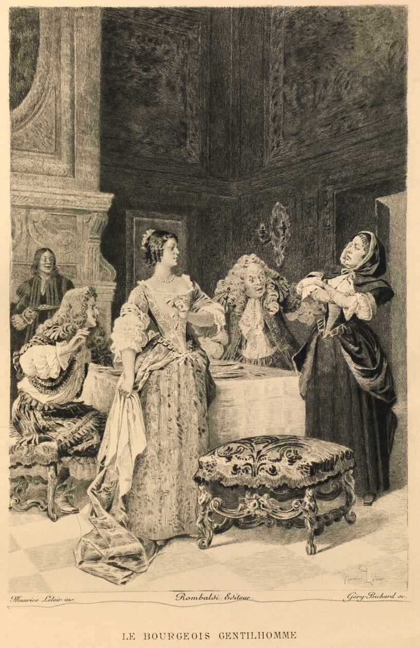 Le bourgeois gentilhomme, de Molière de Maurice Leloir