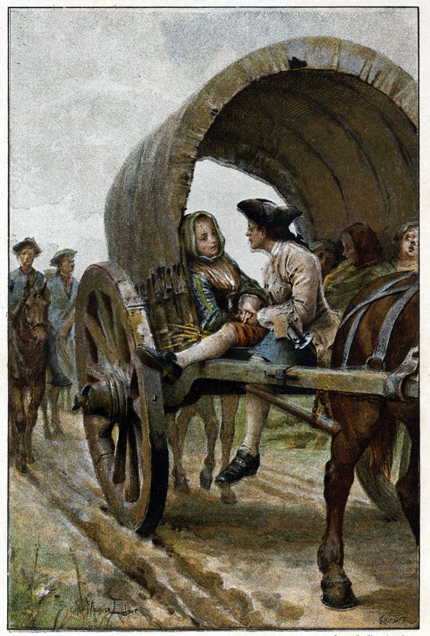 Sur la route du Havre - in "Histoire de Manon Lescaut et du chevalier Des Grieux" de L