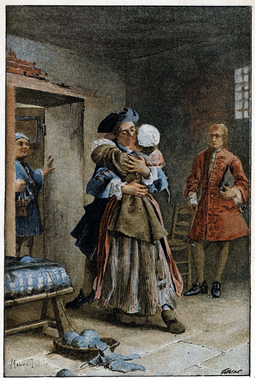 Visita ao hospital - em "Histoire de Manon Lescaut et du chevalier Des Grieux" de L