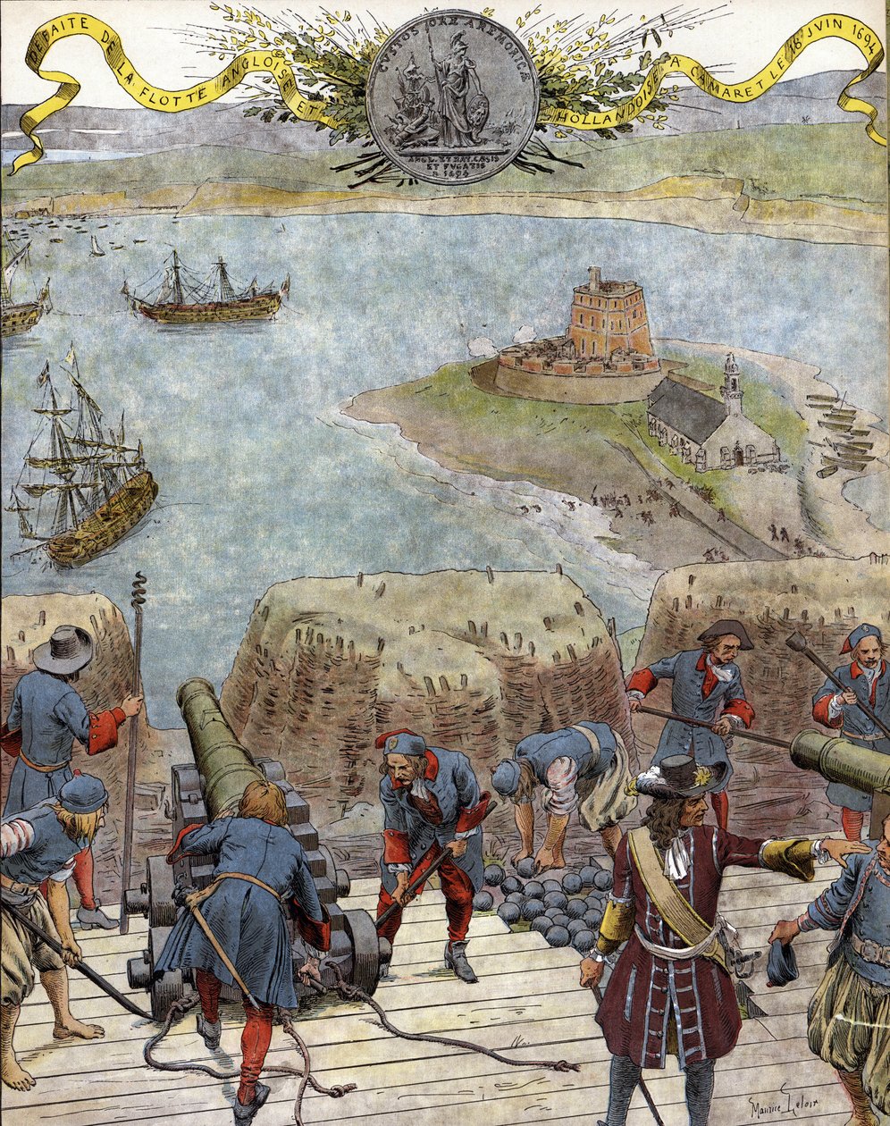 Guerra da Liga de Augsburgo: derrota das frotas inglesa e holandesa antes de Camaret (Batalha de Camaret), 18 de junho de Maurice Leloir