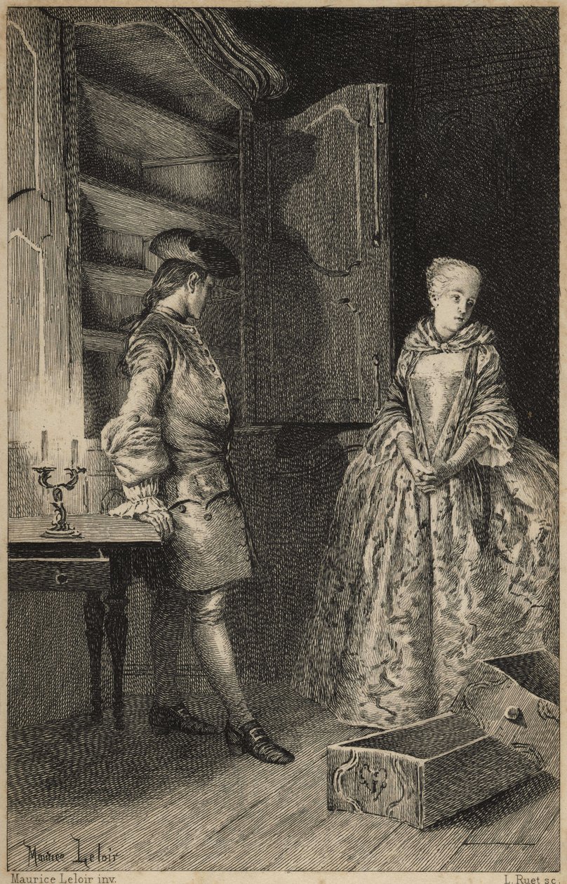 a descoberta do vôo - em "Histoire de Manon Lescaut et du chevalier Des Grieux" de L