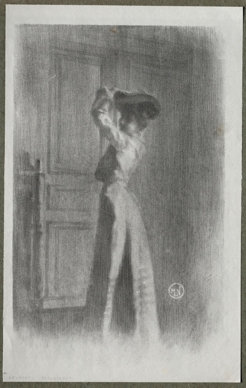 Mulher elegante, c. 1900. de Maurice Louis Henri Neumont