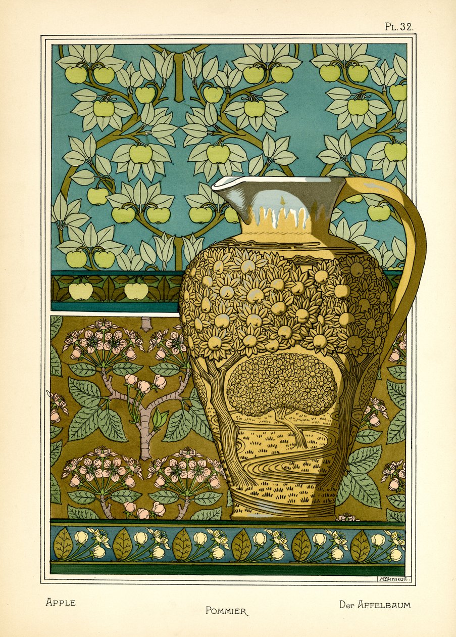 A macieira (cor litho) de Maurice Pillard Verneuil