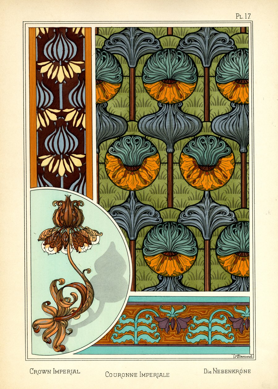 A Coroa Imperial (cor litho) de Maurice Pillard Verneuil