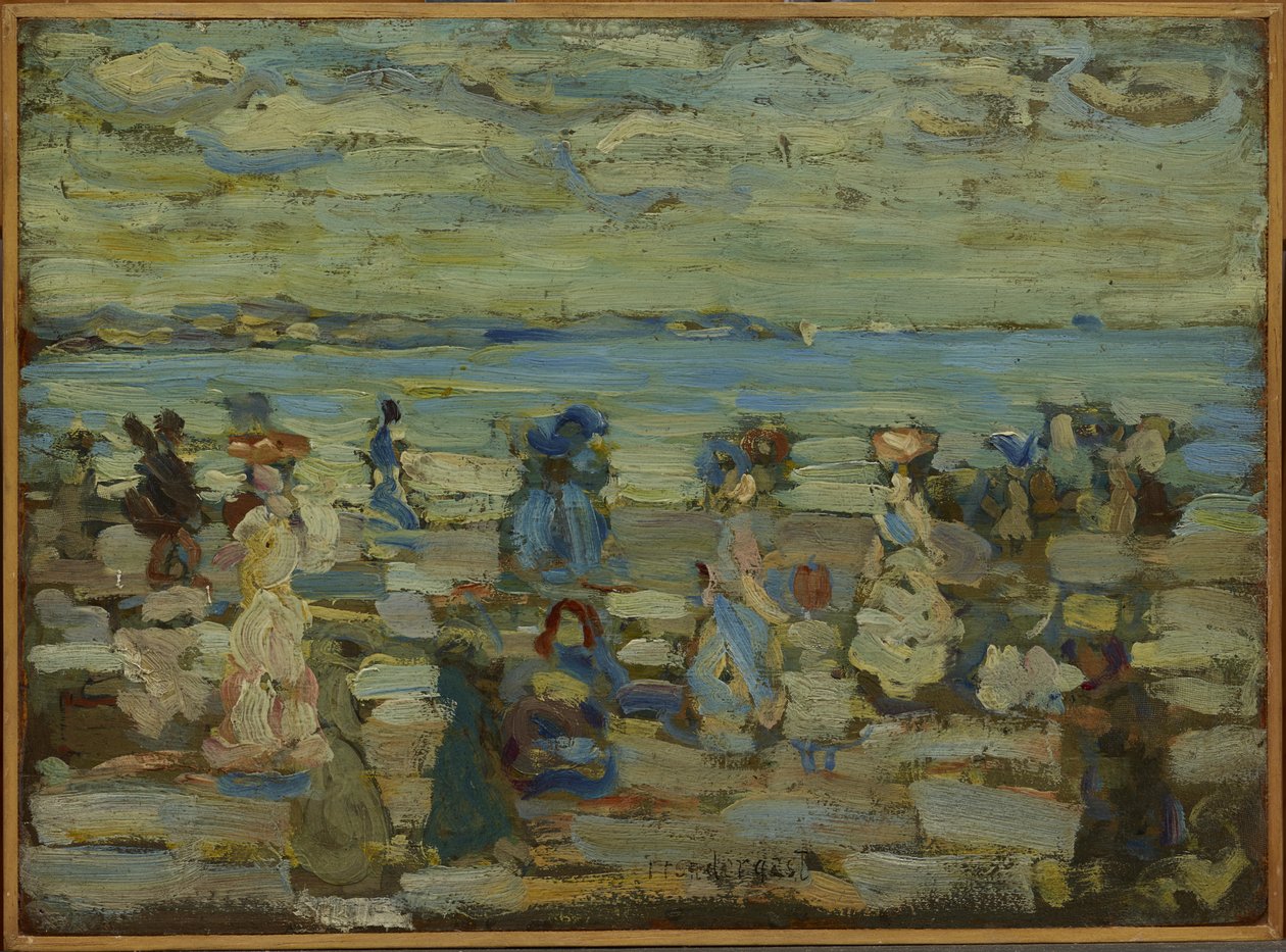 Cena da praia de Maurice Brazil Prendergast