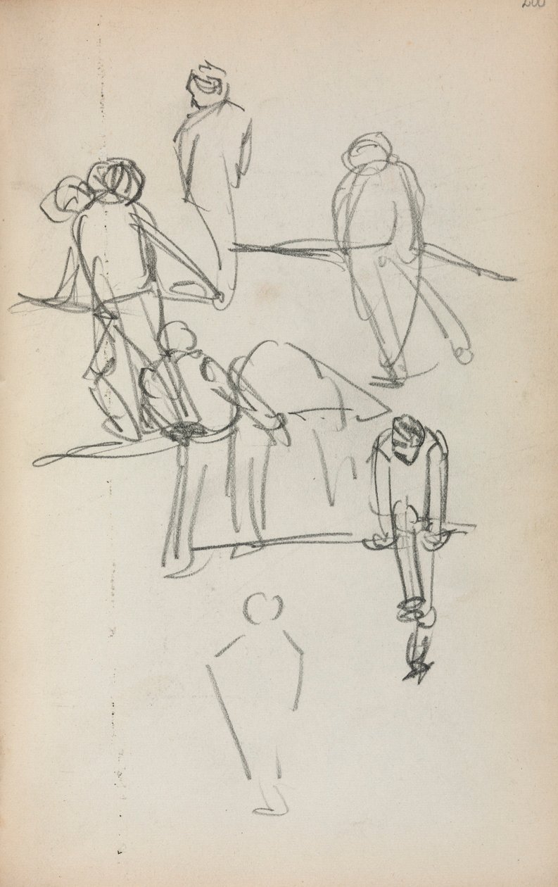 Sketchbook italiano: Figuras (página 200) de Maurice Prendergast