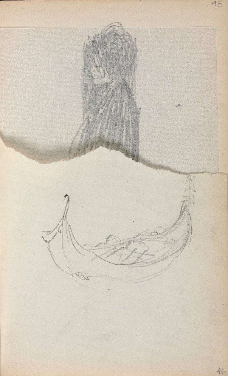 Sketchbook italiano: Gôndola (página 46) de Maurice Prendergast