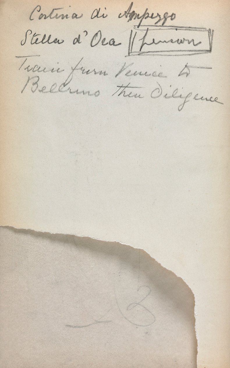 Sketchbook italiano: Notas (página 3) de Maurice Prendergast