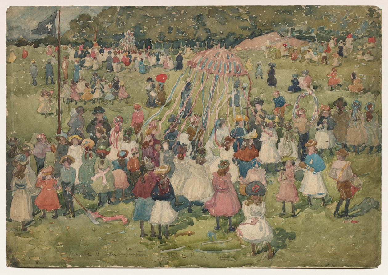 Primeiro de Maio, Central Park de Maurice Brazil Prendergast