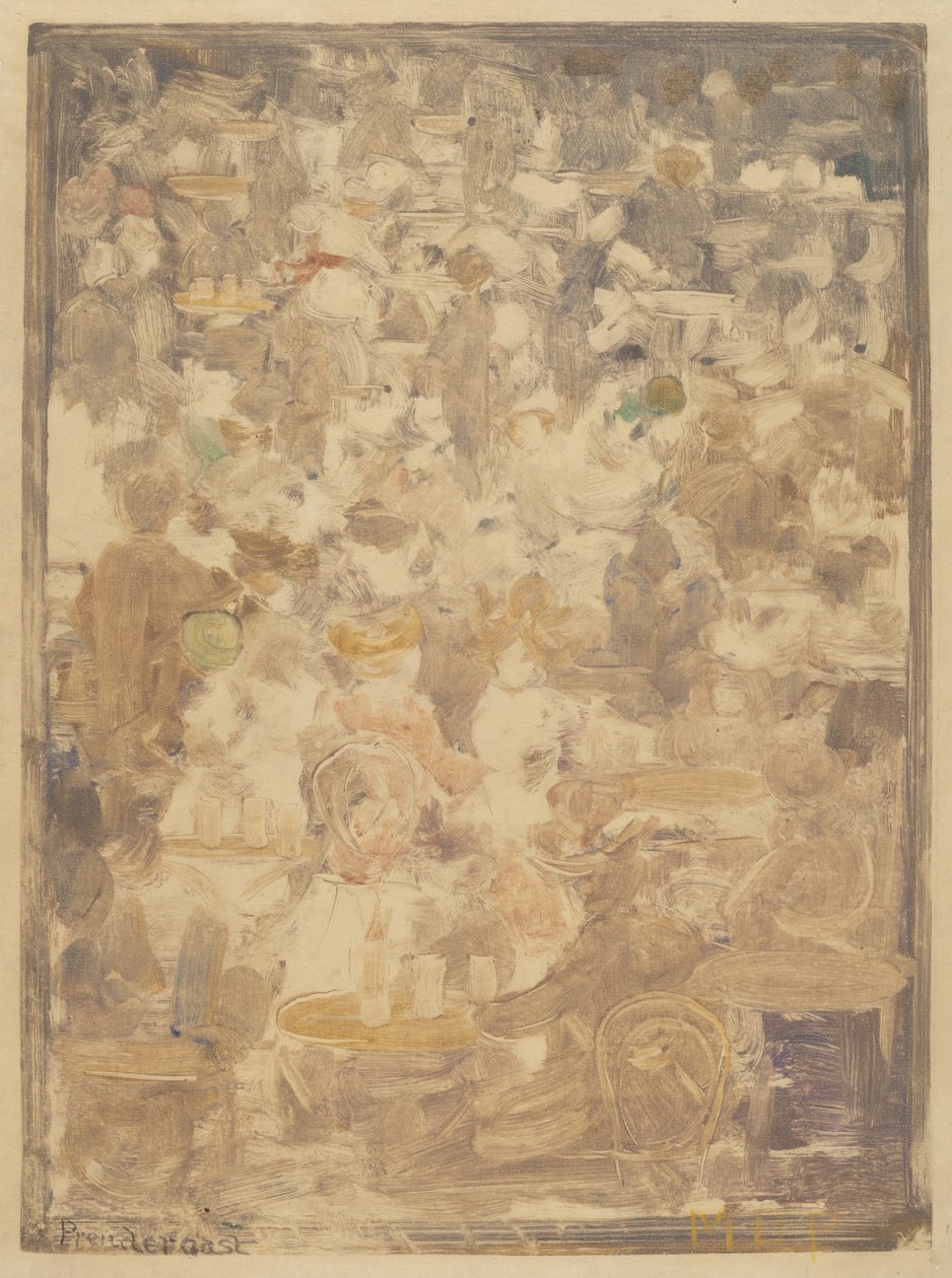 Cena de café ao ar livre de Maurice Brazil Prendergast