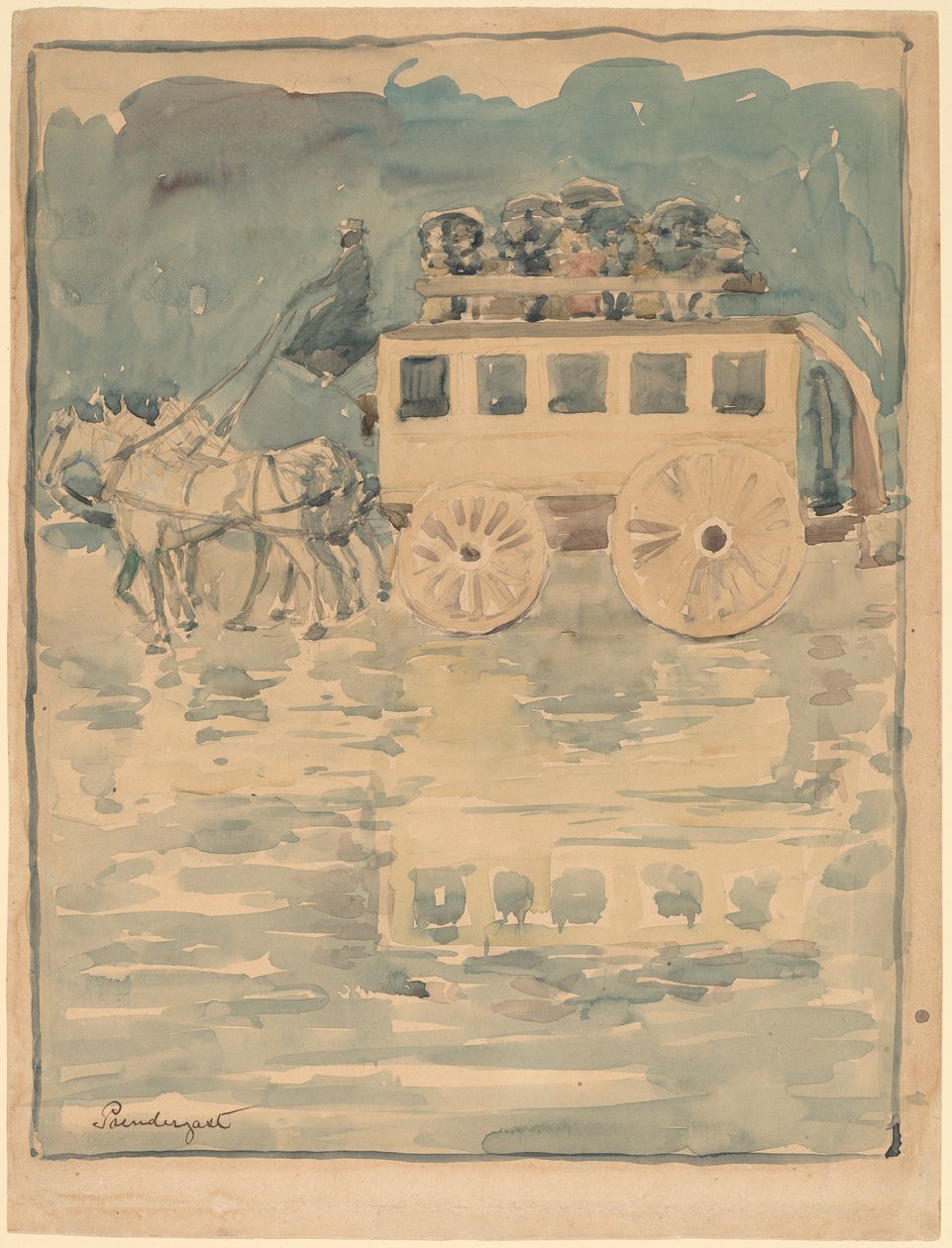 Ônibus Parisiense de Maurice Brazil Prendergast