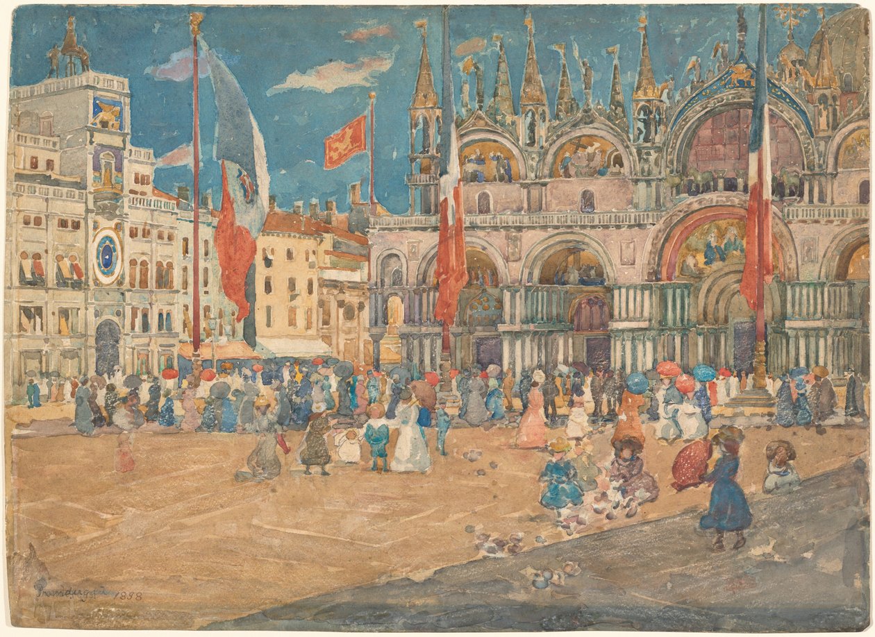 Piazza San Marco de Maurice Prendergast