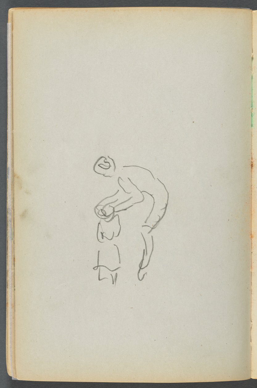 Sketchbook- The Granite Shore Hotel, Rockport, página 050: Mãe e filho de Maurice Prendergast