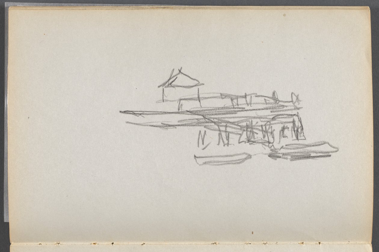 Sketchbook, The Dells, N° 127, página 060: Doca de Maurice Prendergast