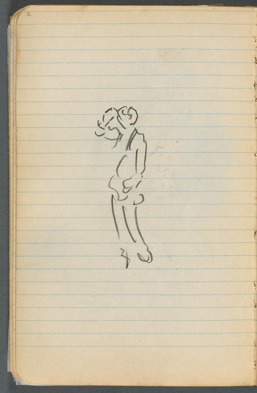 Sketchbook, página 071: Figura de Maurice Prendergast