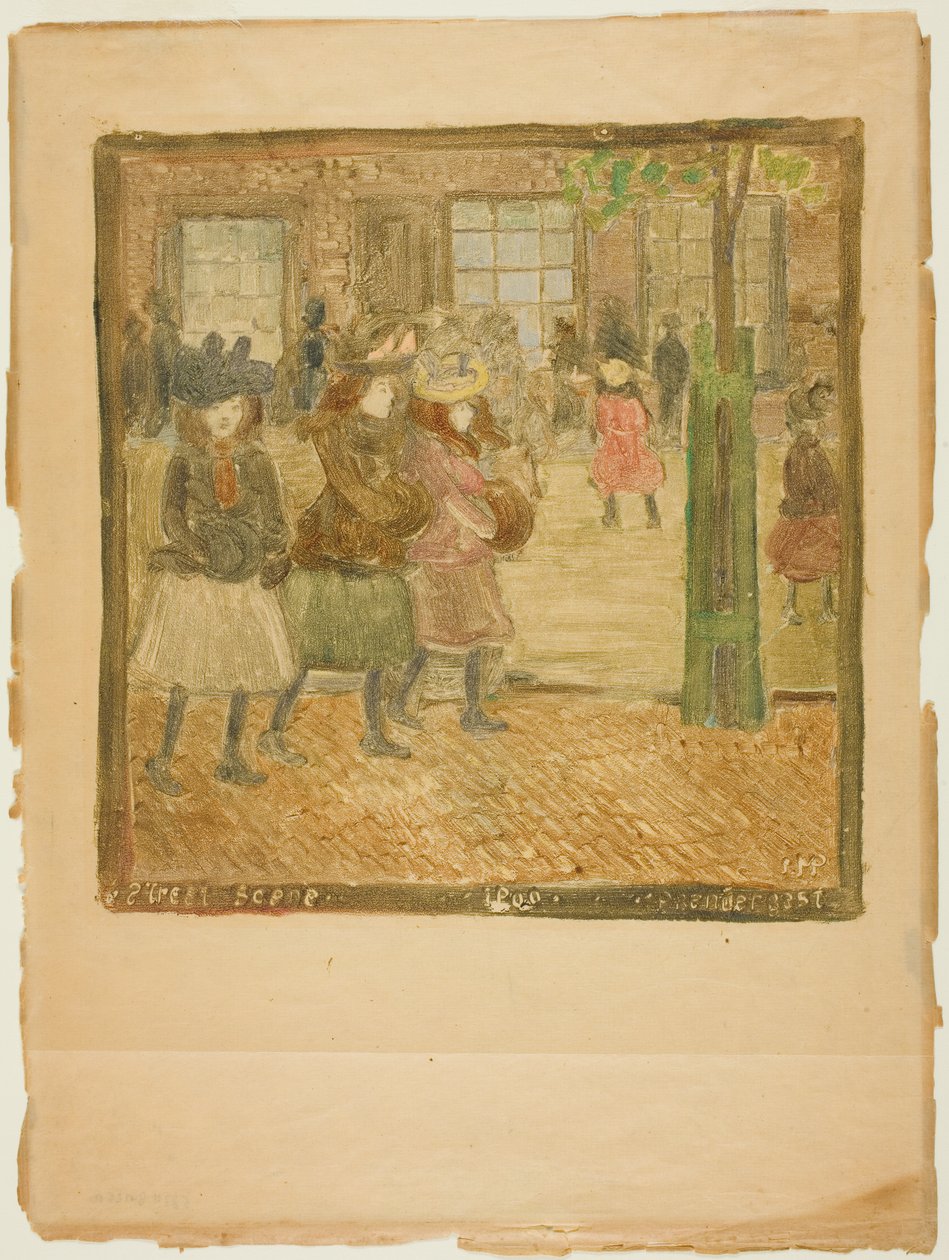 Cena de rua de Maurice Prendergast