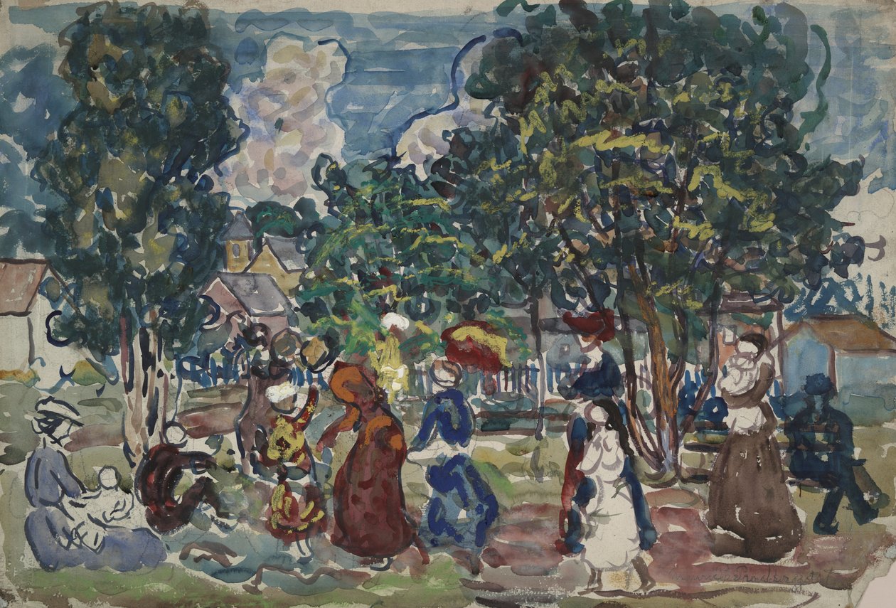 Promenade de Domingo de Maurice Brazil Prendergast