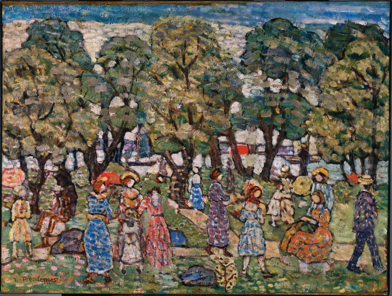 Sob as árvores de Maurice Prendergast