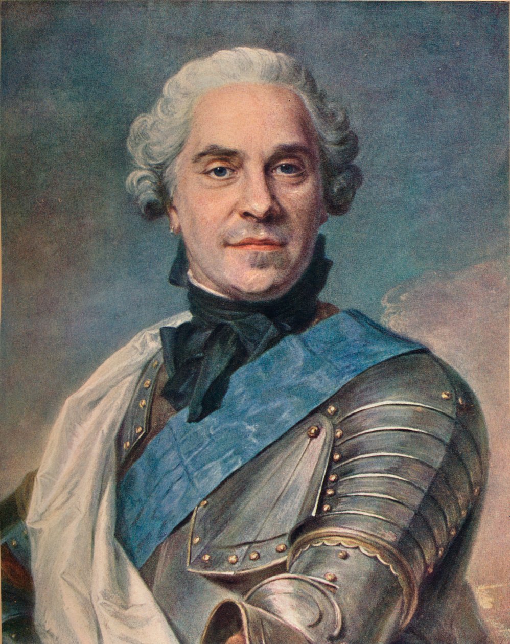 Marechal da Saxônia, c1748 de Maurice Quentin de La Tour