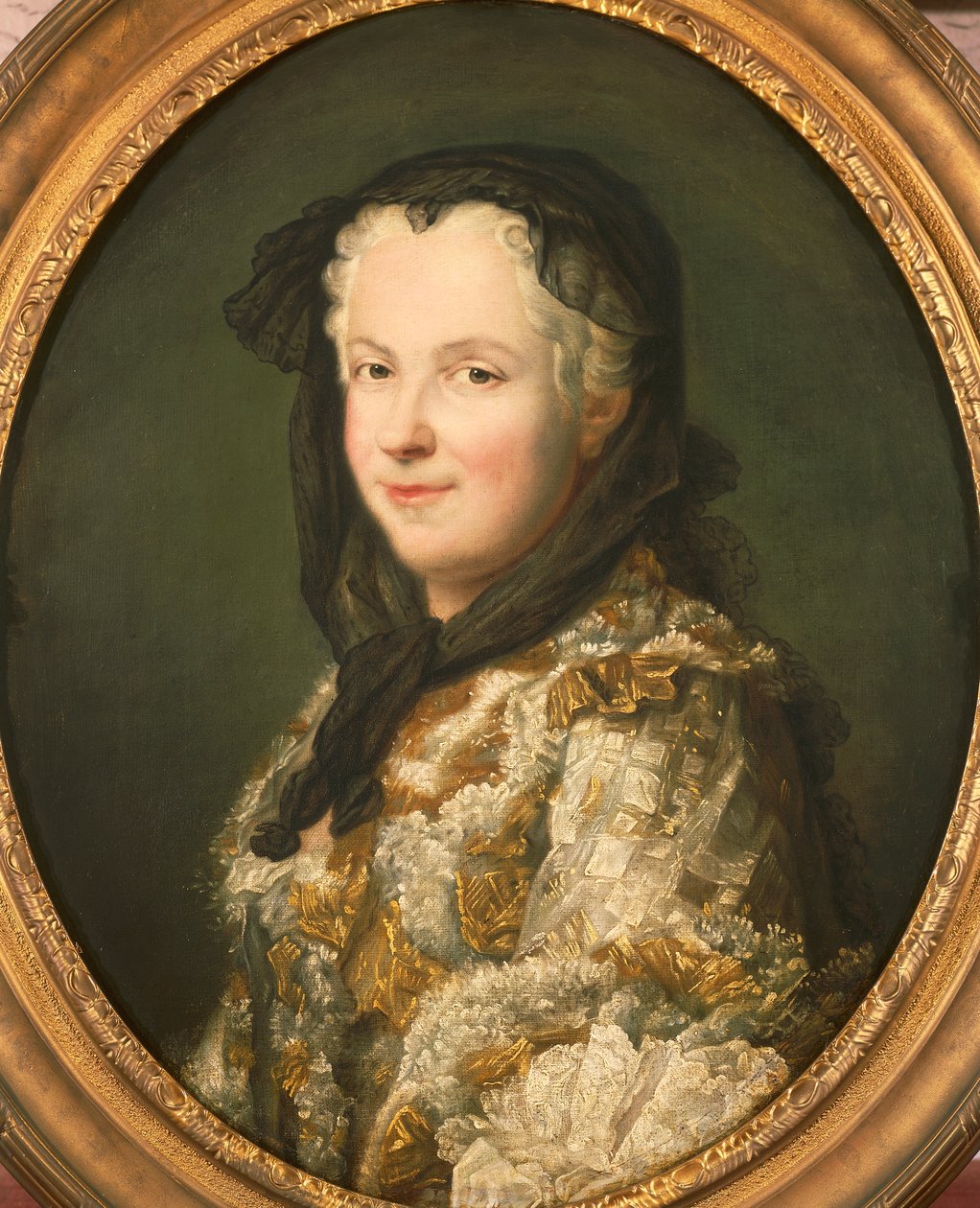 Retrato de Maria Leszczynska, óleo sobre tela de Maurice Quentin de La Tour