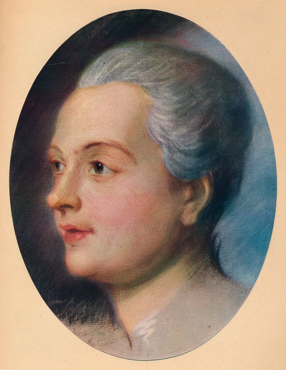 Retrato de uma senhora, c1751 de Maurice Quentin de La Tour