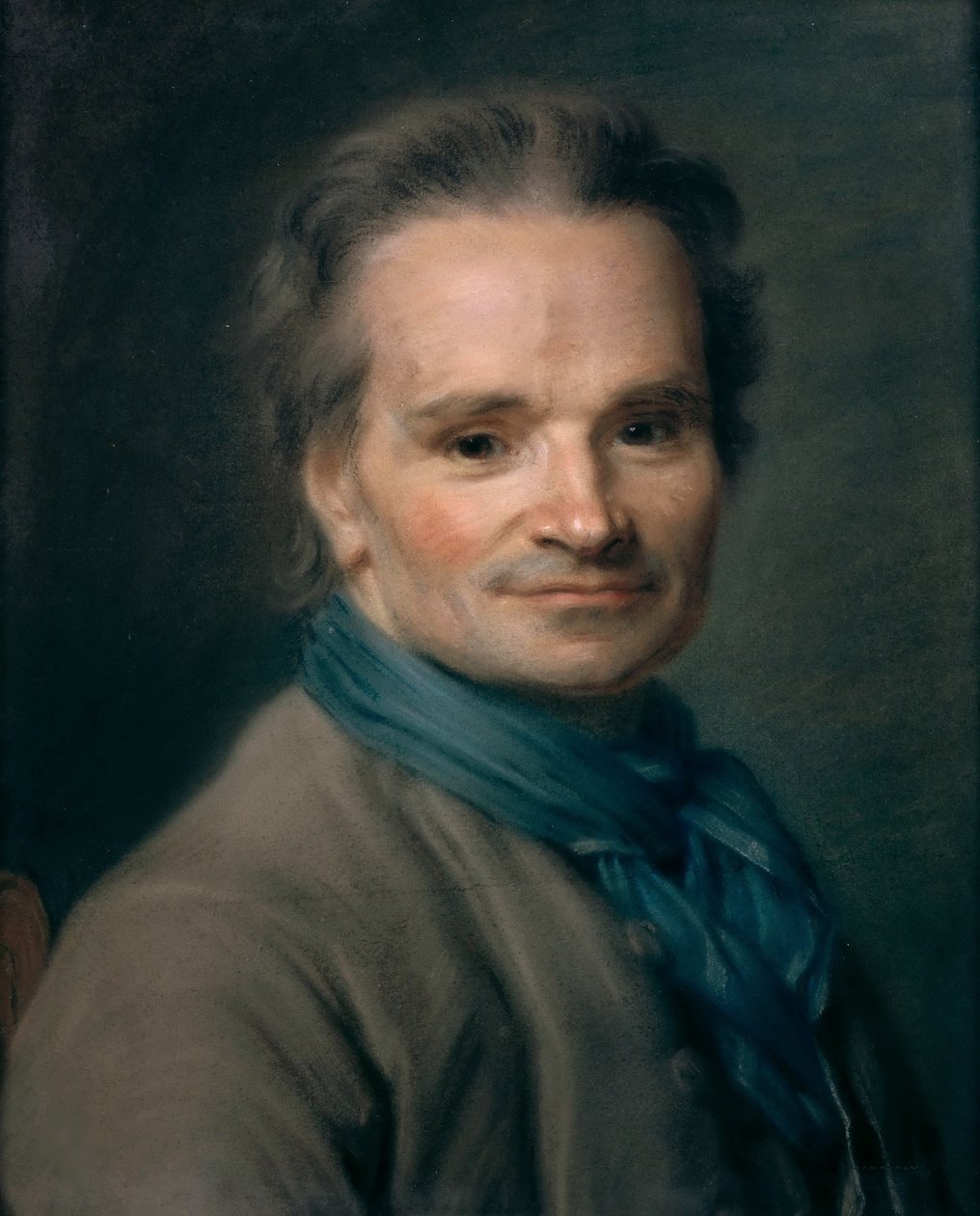 Retrato do escultor Jean-Baptiste Lemoyne 1704-1778, 1763. de Maurice Quentin de La Tour