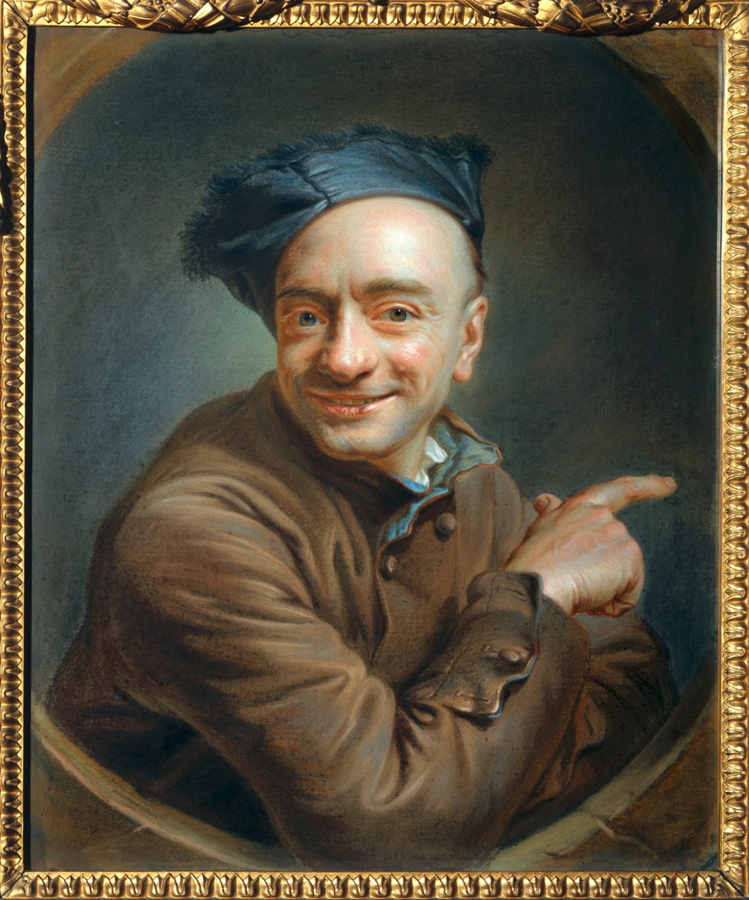 Autoportrait en rieur - Autorretrato no riso ... de Maurice Quentin de La Tour