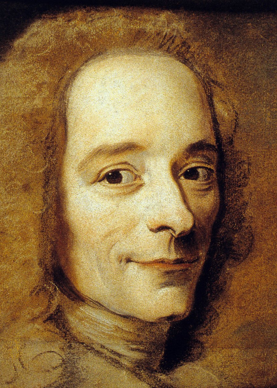 François Marie Arouet aka Voltaire (pastel sobre papel) de Maurice Quentin de La Tour