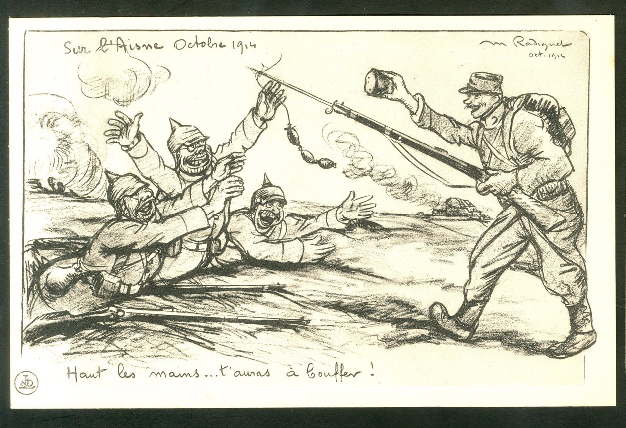 Cartão Postal, Satirical em P&B de Maurice Radiguet