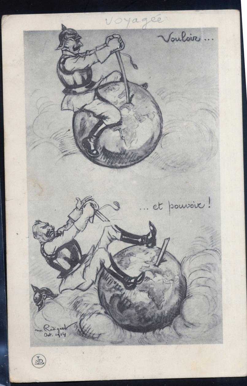 Cartão Postal, Satirical em P&B de Maurice Radiguet